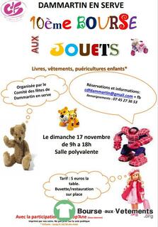 Photo de la bourse aux vêtements 10 eme bourse aux jouets le dimanche 17 novembre a Dammartin