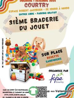 31ème BRADERIE DU JOUET de la FCPE de Courtry