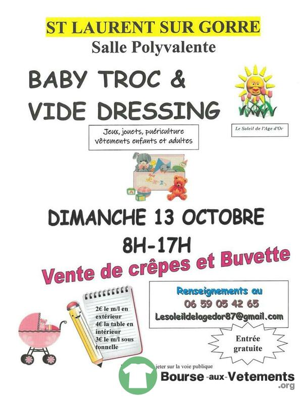 Baby troc et vide dressing