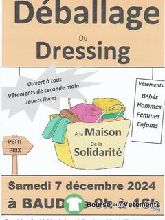 Photo de la bourse aux vêtements Baud Solidarité vente de vêtements