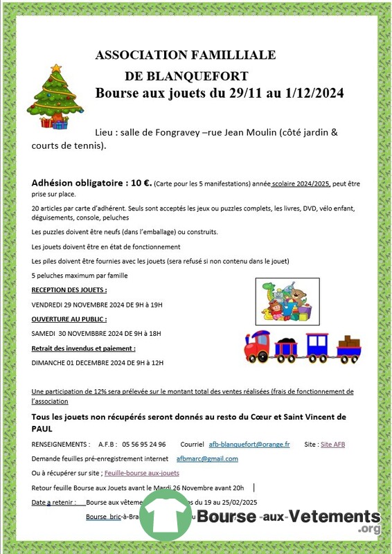 Bourse aux jouets