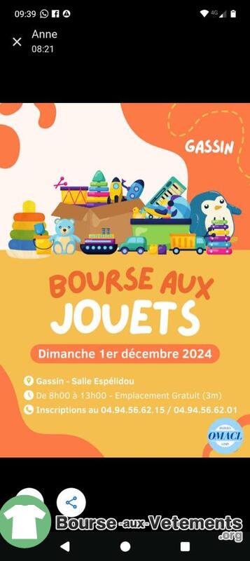 Bourse aux jouets