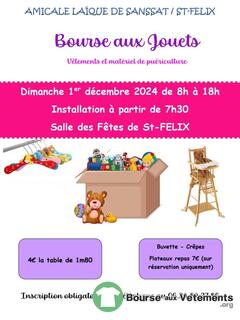 Photo de la bourse aux vêtements Bourse aux jouets Amicale Laïque Sanssat St felix