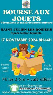 Photo de la bourse aux vêtements Bourse aux jouets APE Saint julien les rosiers