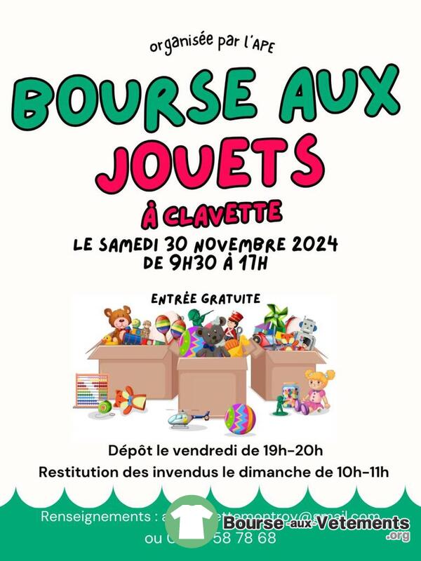 Bourse aux jouets - Clavette