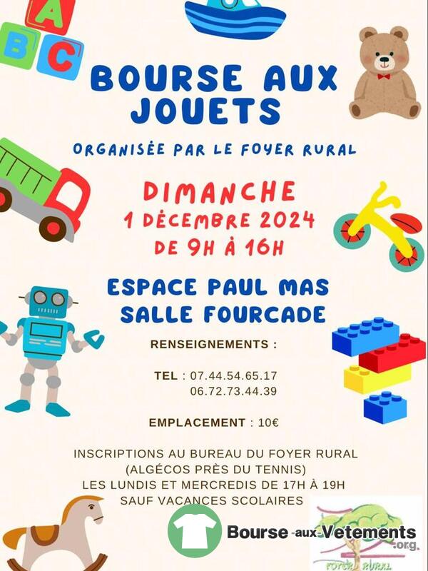 Bourse aux Jouets du Foyer Rural