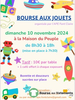 Photo de la bourse aux vêtements Bourse aux jouets et articles divers