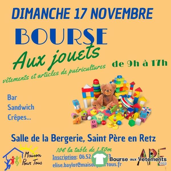 Bourse aux jouets et articles de puéricluture