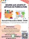 Bourse aux jouets et articles de puériculture