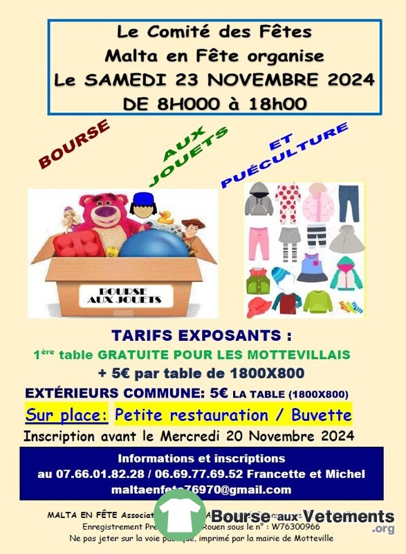 Bourse aux jouets et articles de puériculture