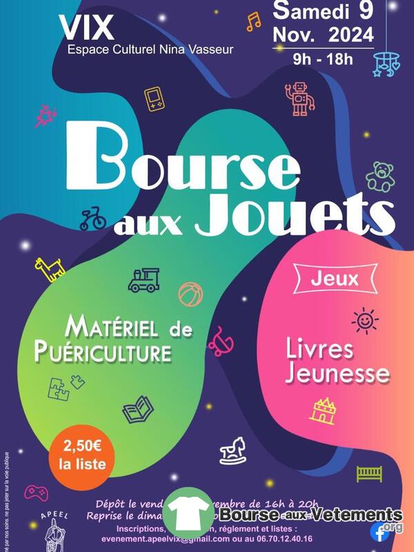 Bourse aux Jouets et au Matériel de Puériculture