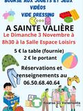 Photo bourse aux jouets et jeux vidéos, vide dressing à Sainte-Valière