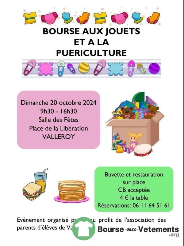 Bourse aux jouets et à la puériculture Valleroy