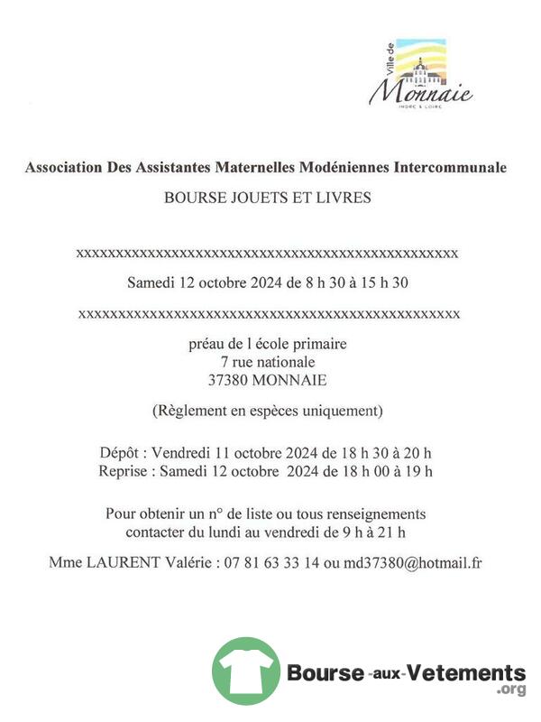 Bourse aux jouets et livres(livres enfants et adolescents)