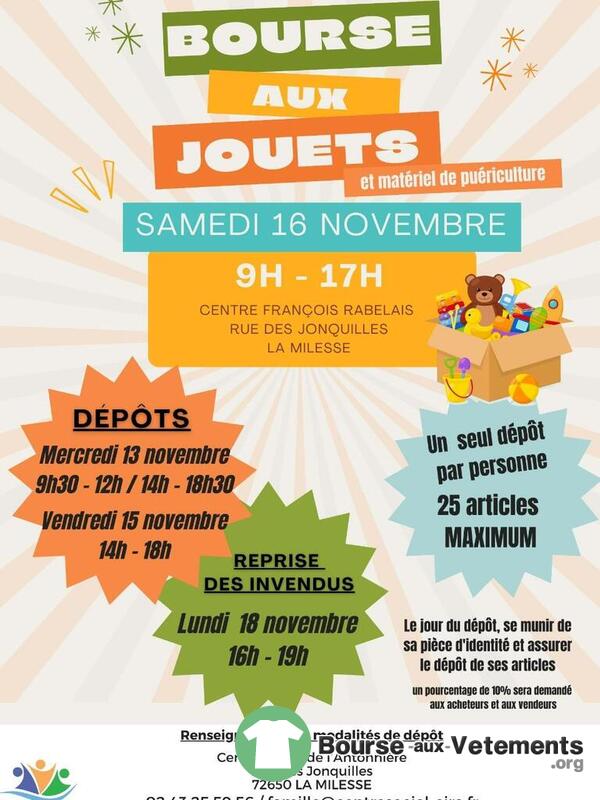 Bourse aux jouets et matériel de puericulture