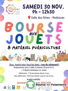 Bourse aux jouets et matériel de puériculture