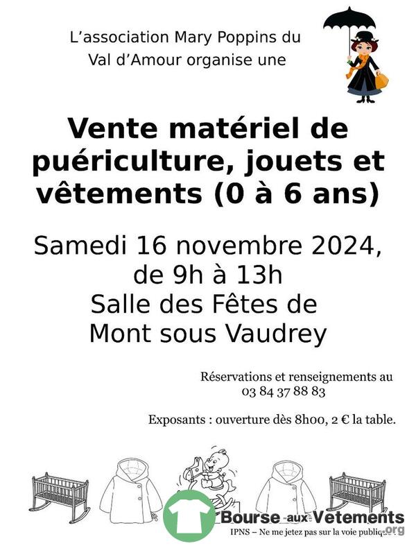 Bourse aux jouets et matériels de puériculture.