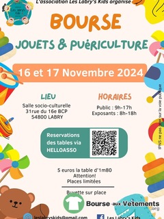 Photo de la bourse aux vêtements Bourse aux jouets et puériculture