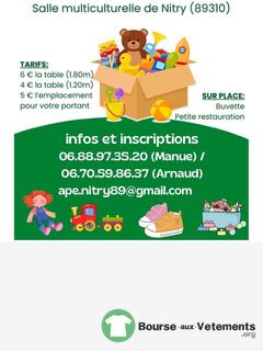 Photo de la bourse aux vêtements Bourse aux jouets et puériculture