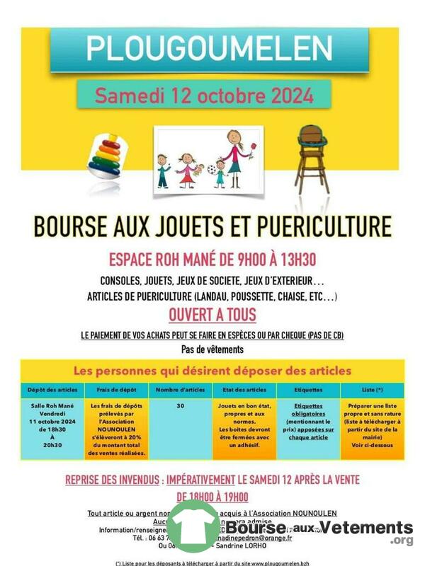 Bourse aux jouets et puériculture