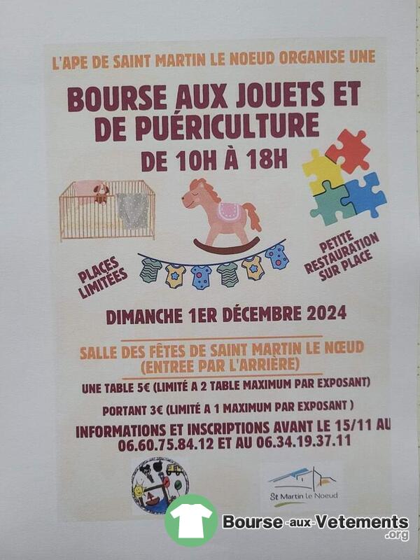 Bourse jouets et puériculture