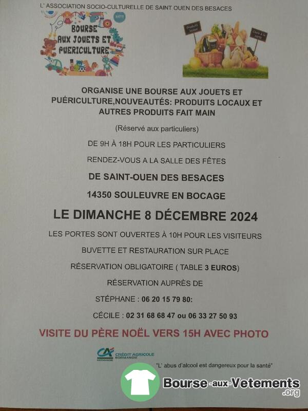 Bourse aux jouets et puériculture, produits locaux