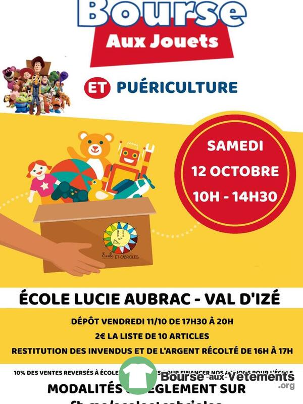 Bourse Aux Jouets et Puériculture - VAL D'IZÉ