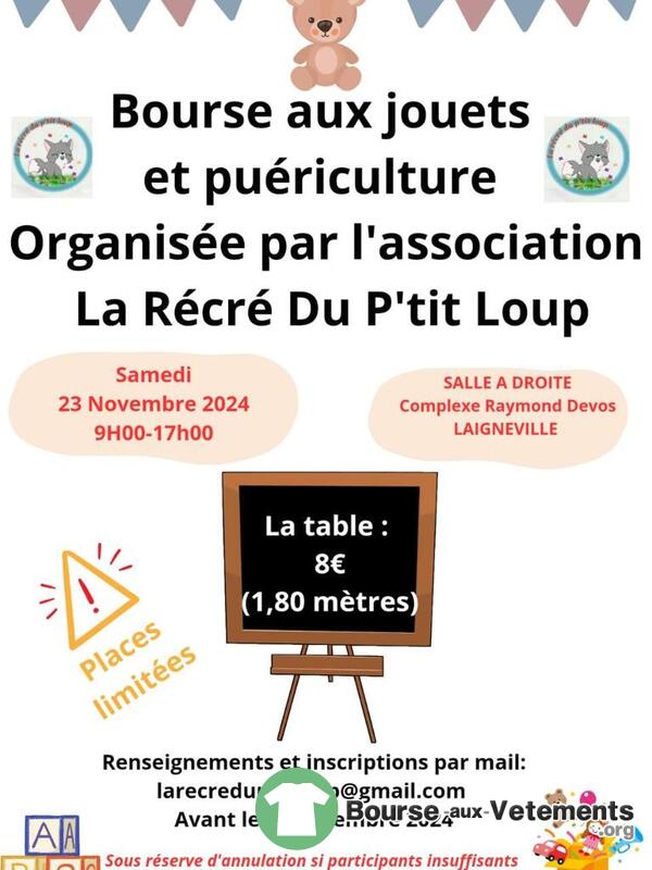 Bourse de jouets et puéricultures