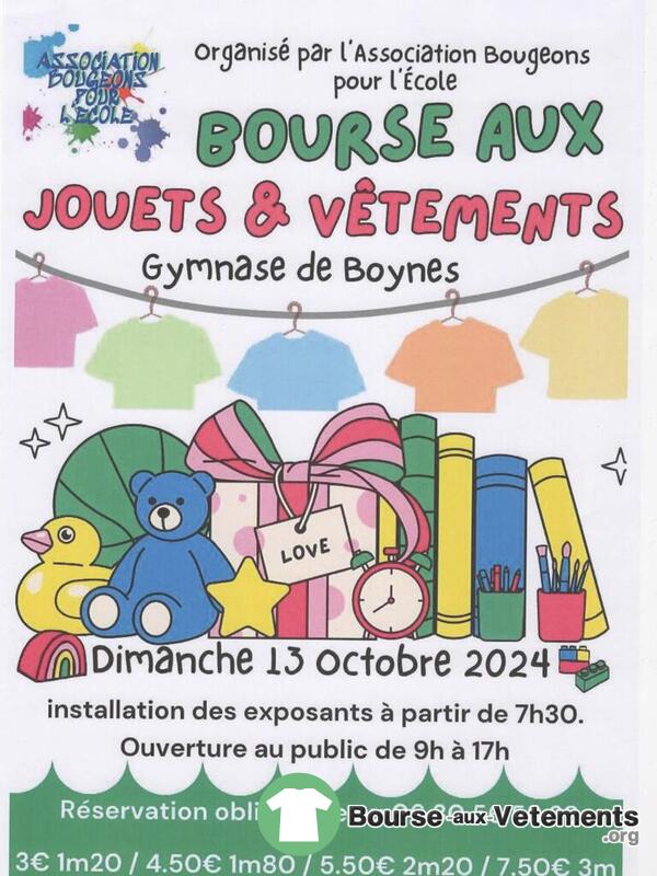 Bourse aux jouets et vêtements adultes et enfants