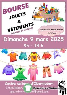 Bourse jouets et vêtements - adultes et enfants