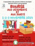 Photo Bourse aux jouets et vêtements du 1er au 3 novembre à Saint-Laurent-d'Arce