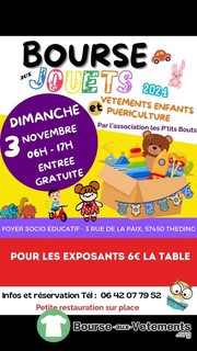 Photo de la bourse aux vêtements Bourse aux jouets et vêtements enfants - puériculture