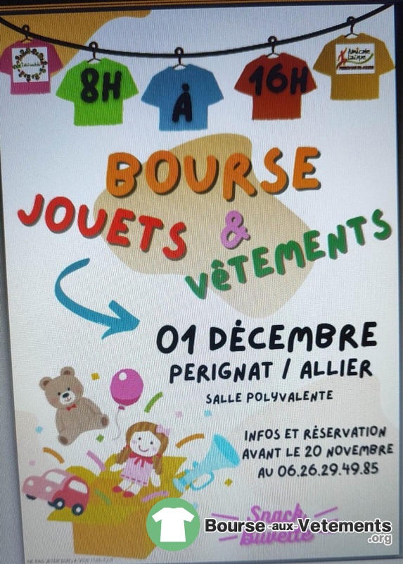 Bourse aux jouets et vêtements puericulture