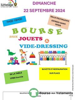 Photo de la bourse aux vêtements Bourse aux jouets et vide dressing