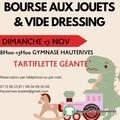 Bourse aux jouets et vide dressing