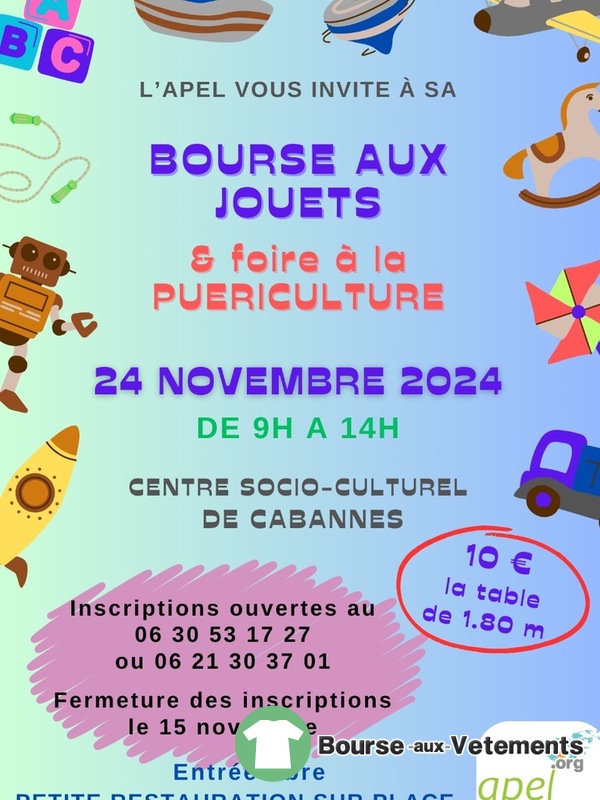 Bourse aux jouets-Foire à la puériculture