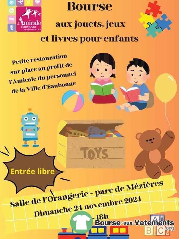 Bourse aux jouets, jeux et livres pour enfants de l'Amicale