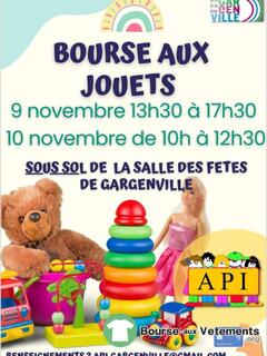 Photo de la bourse aux vêtements Bourse aux jouets de l'API