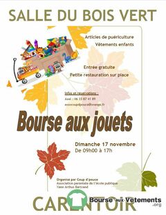 Photo de la bourse aux vêtements Bourse aux jouets de l'école publique CARENTOIR