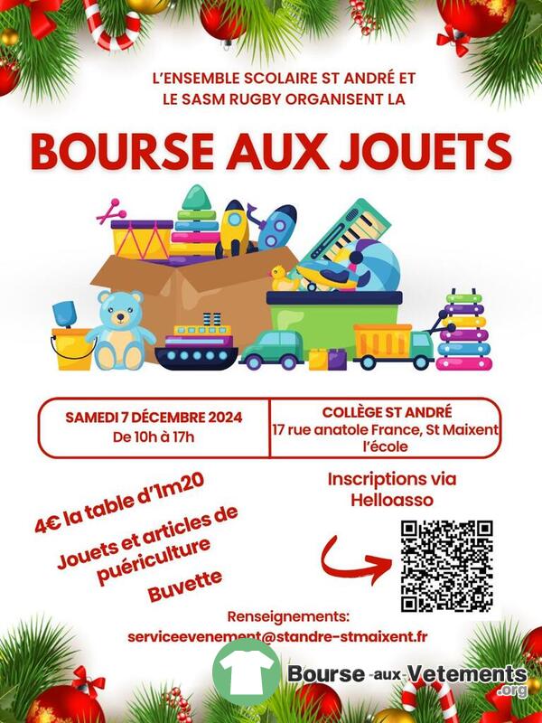 Bourse aux jouets de l'ensemble scolaire