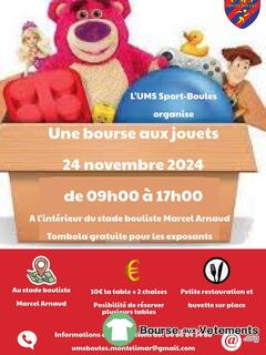 Photo de la bourse aux vêtements Bourse aux jouets de l'UMS Sport-Boules