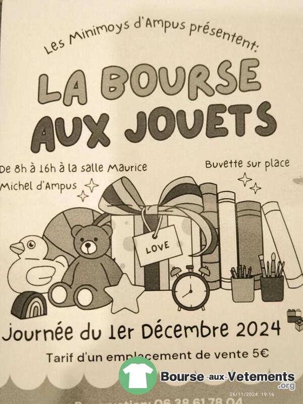 Bourse aux jouets (les Minimoys d'Ampus)