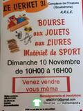 Bourse aux jouets, livres et matériel de sport