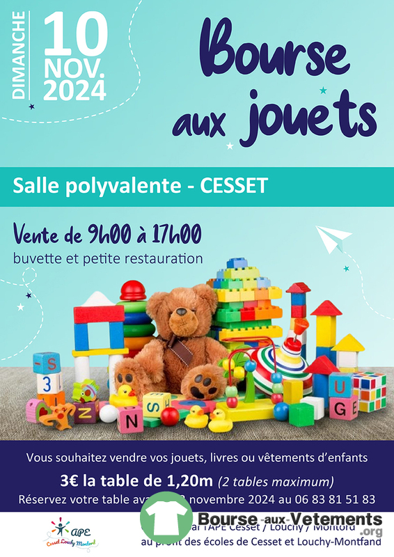 Bourse aux jouets, livres et vêtements d'enfants