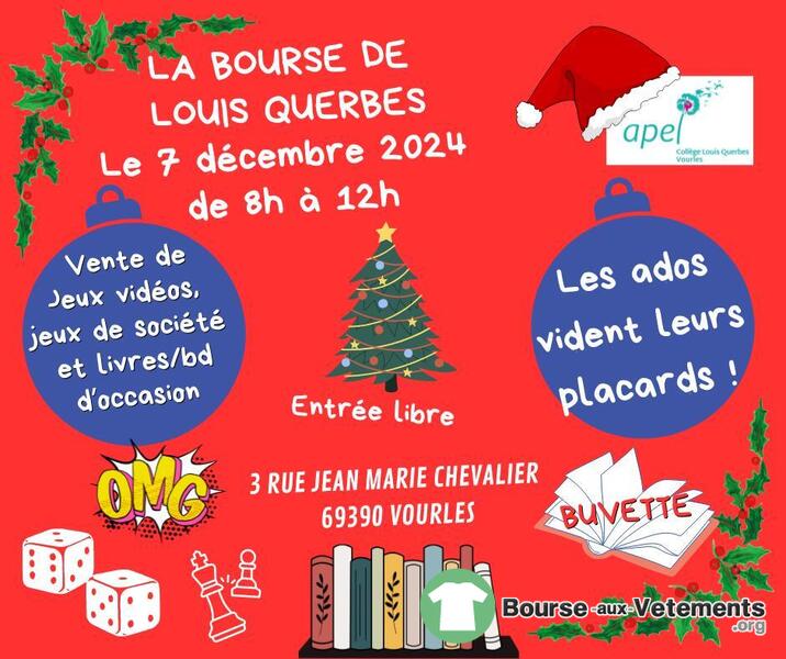 Bourse aux jouets, livres, jeux vidéos etc...