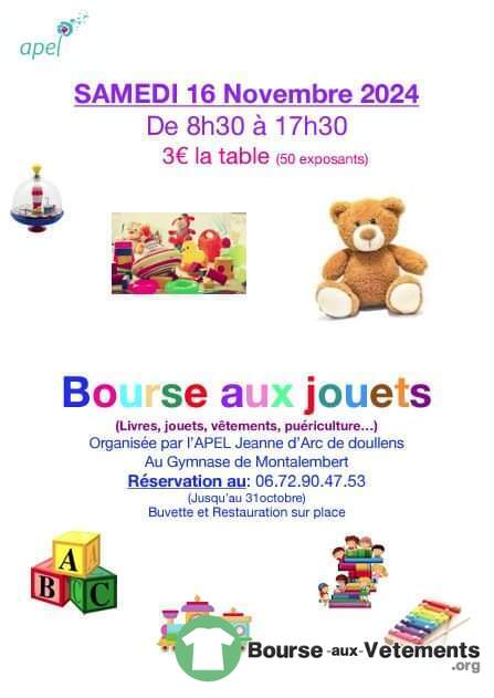 Bourse aux jouets (Livres,jouets, vêtements, puériculture...