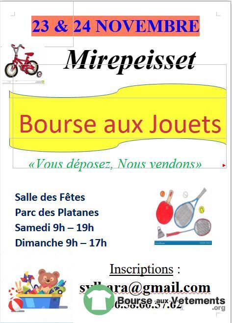 Bourse aux jouets - on vend pour vous