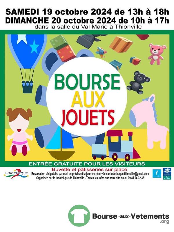 Bourse aux jouets organisée par la ludothèque de Thionville