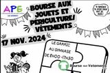 Bourse aux jouets-péricultures-vêtements