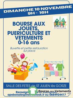 Photo de la bourse aux vêtements Bourse aux jouets, puériculture et vêtements 0-16ans